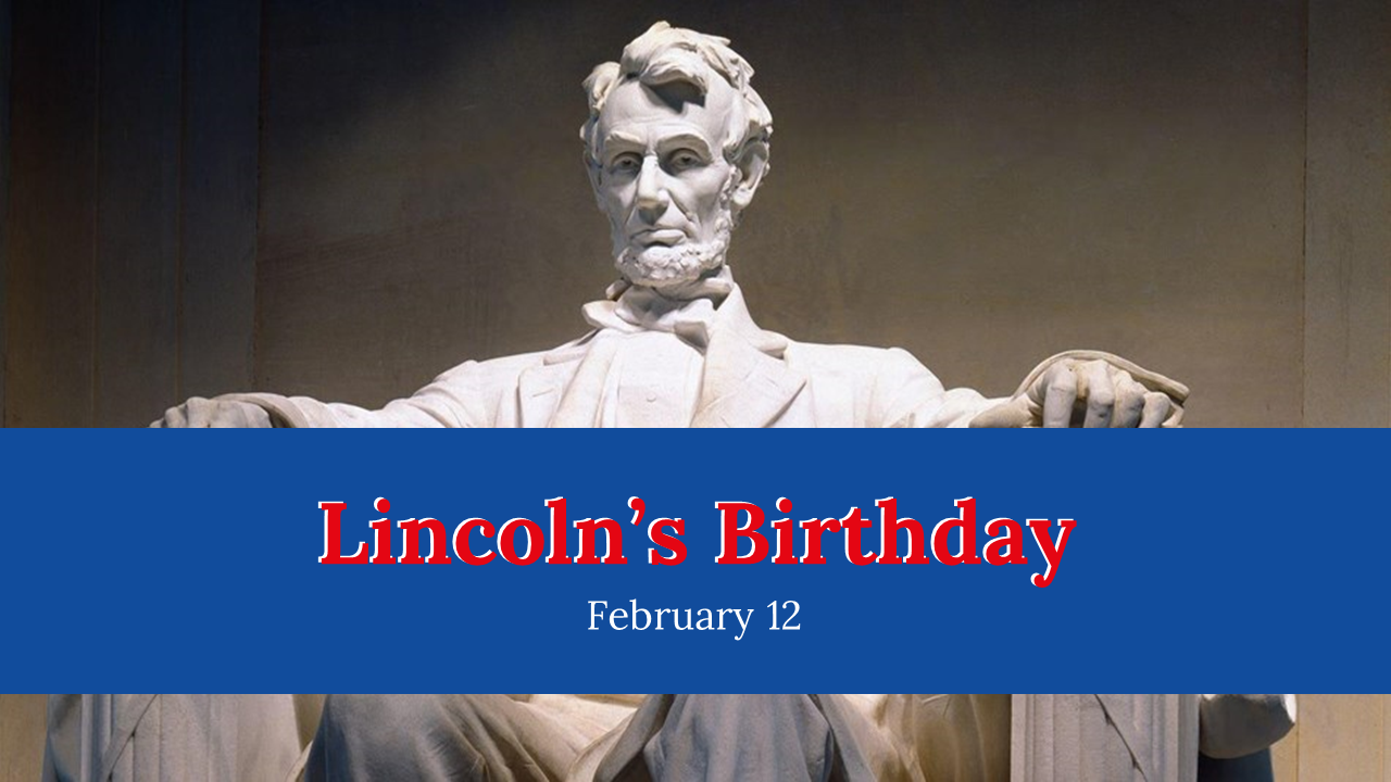 Easy To Edit Lincolns Birthday PowerPoint Presentation