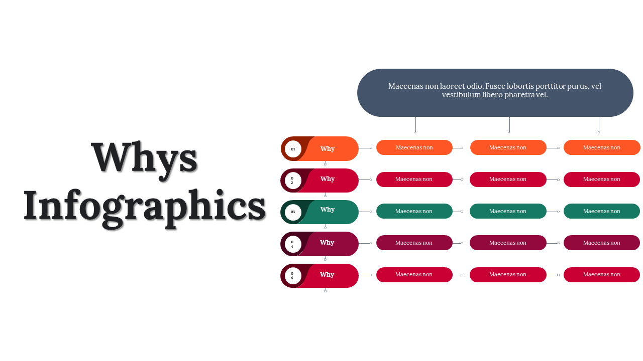 Easy To Use This Predesigned Whys Infographics PowerPoint