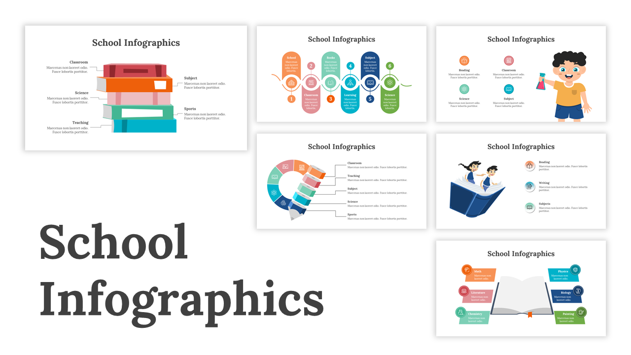 School Infographics PowerPoint And Google Slides Themes