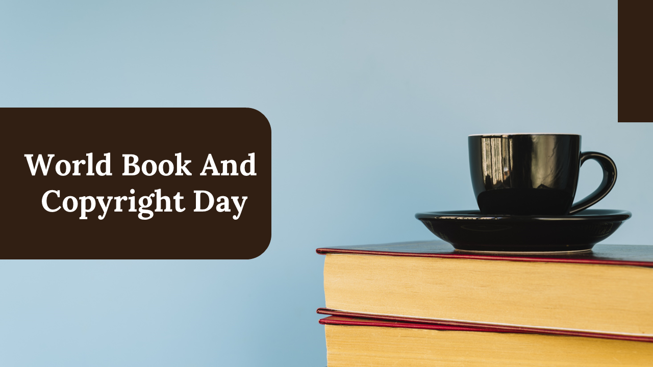 World book and copyright day slide deck on copyright history, reading trends, book topics, and the significance of reading.