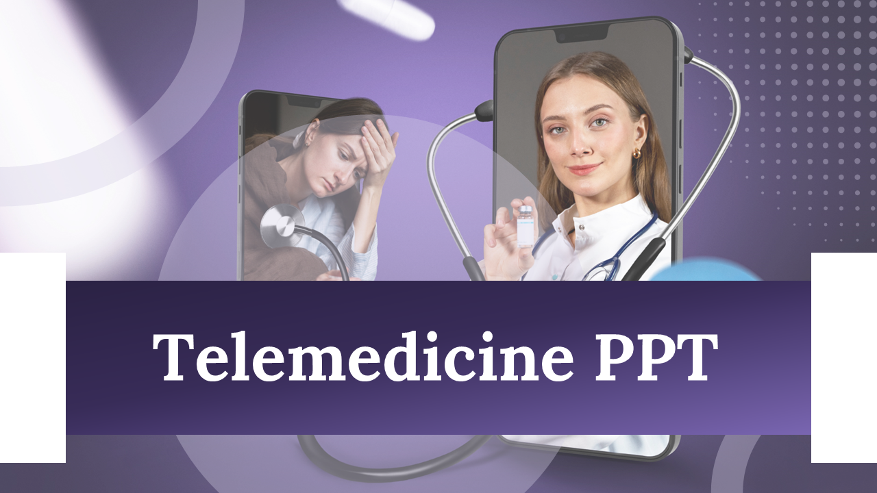 Telemedicine PPT showcasing various slides on telemedicine introduction, history, and technology.