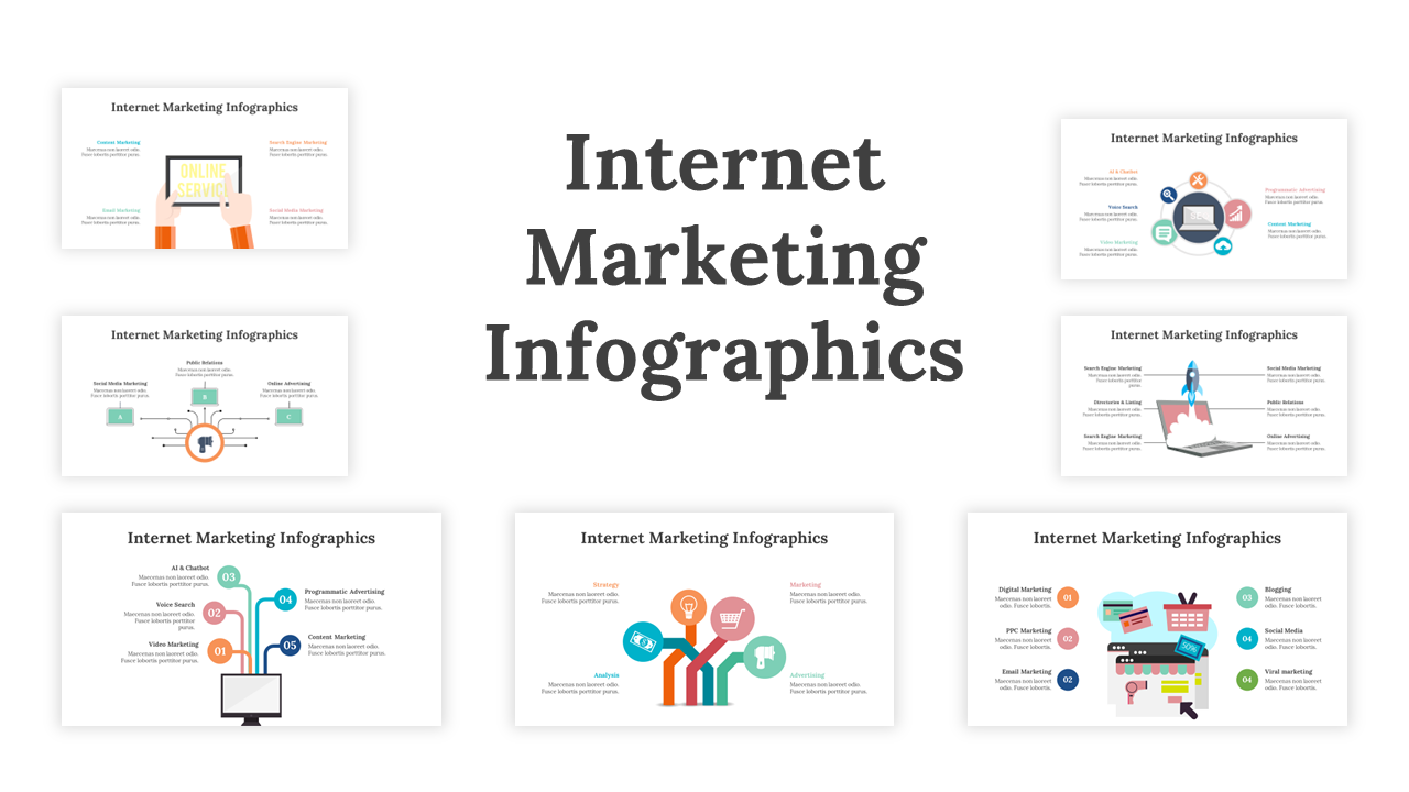 Internet Marketing Infographics PPT And Google Slides Themes