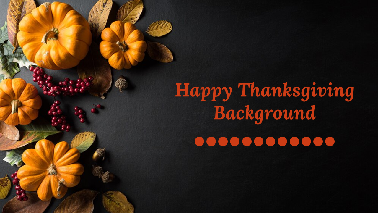 Happy Thanksgiving Background PowerPoint And Google Slides