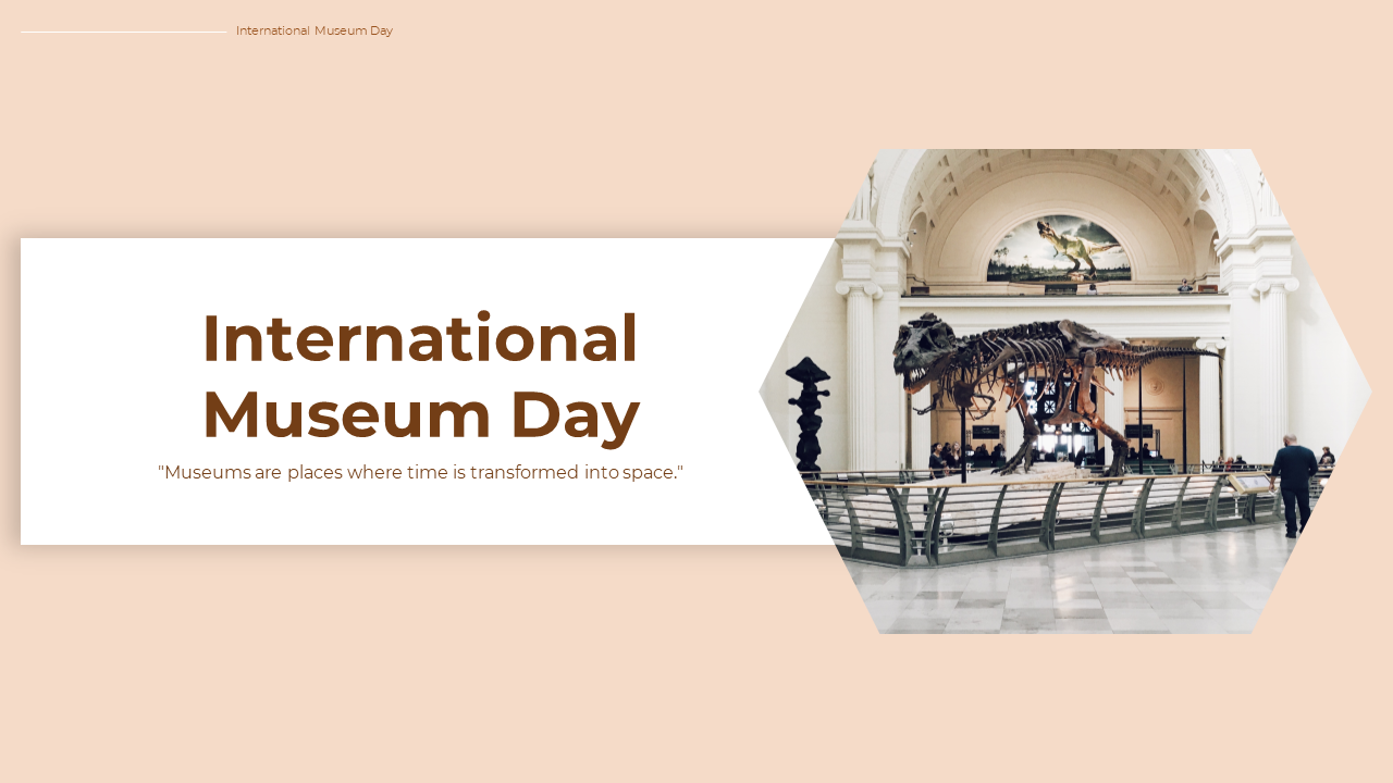 Presentation on international museum day featuring slides on history, importance, and famous museums worldwide.