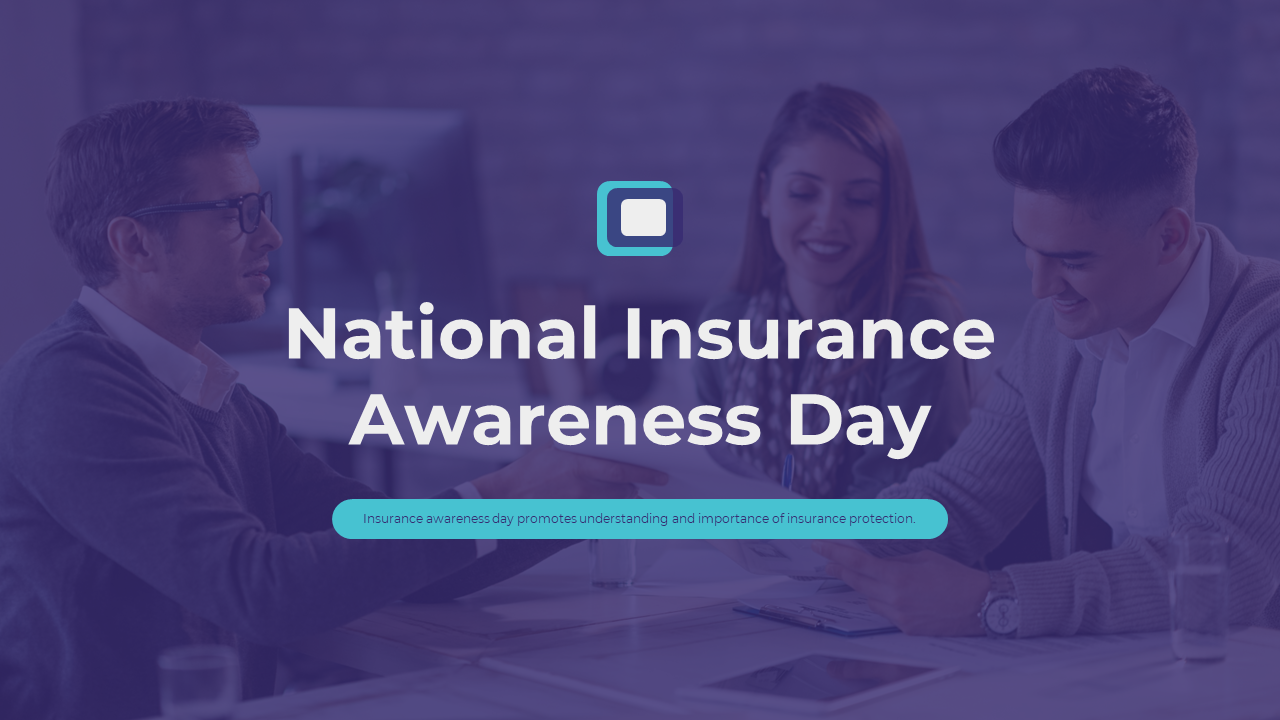 National Insurance awareness day slides featuring information on the importance of various types and historical backgrounds.