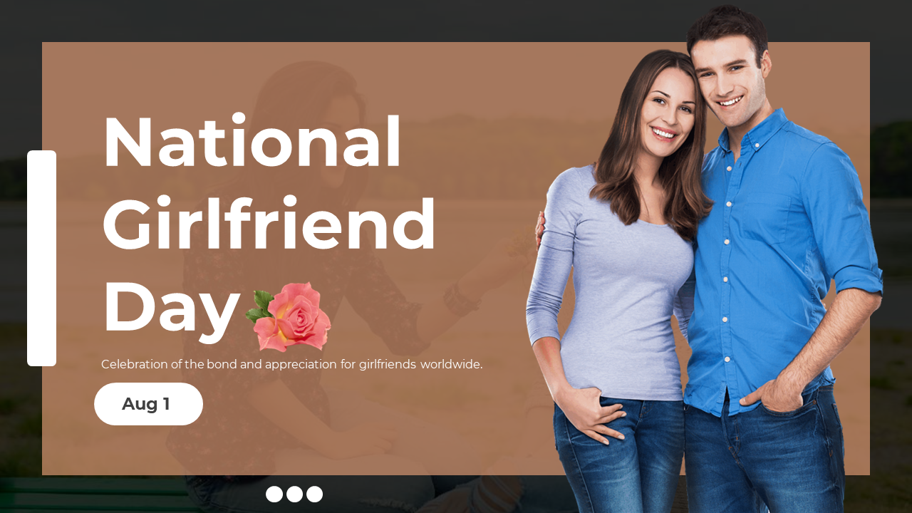 National girlfriend day slide deck with sections on history, significance, activities, and celebrating female friendships.