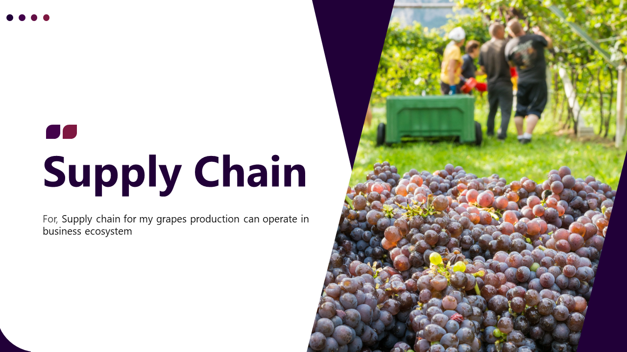 Supply Chain For Grapes Production PPT And Google Slides