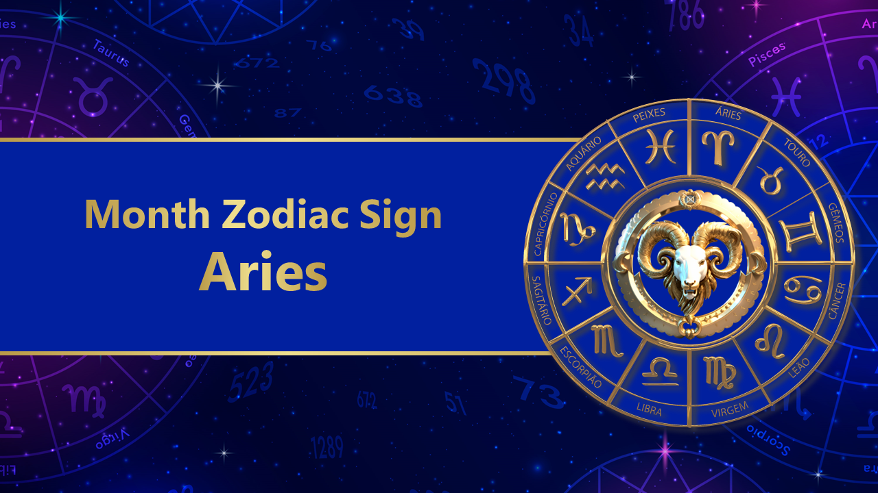 Best Month Zodiac Sign Aries PPT And Google Slides Themes