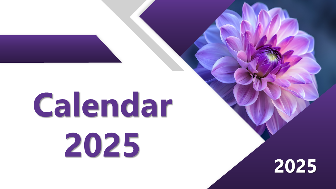 Creative 2025 Calendar PowerPoint And Google Slides Themes