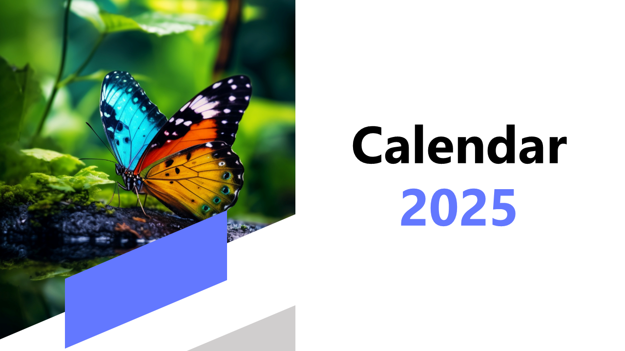 Best 2025 Printable Calendar By Month PPT And Google Slides