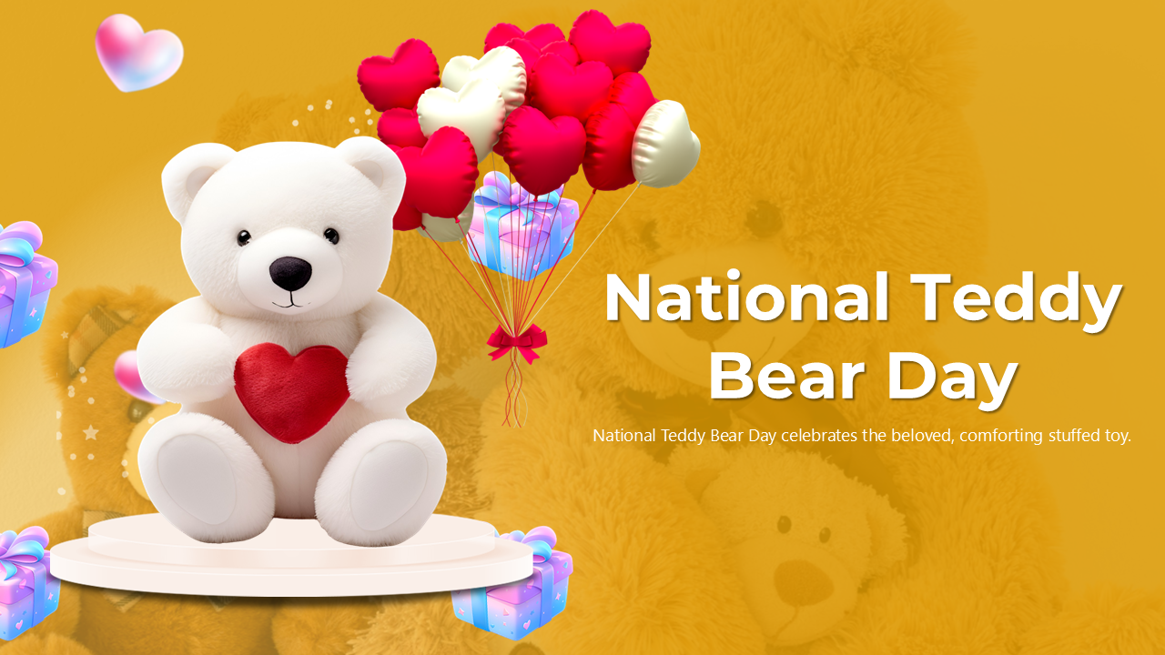 Best National Teddy Bear Day PowerPoint And Google Slides