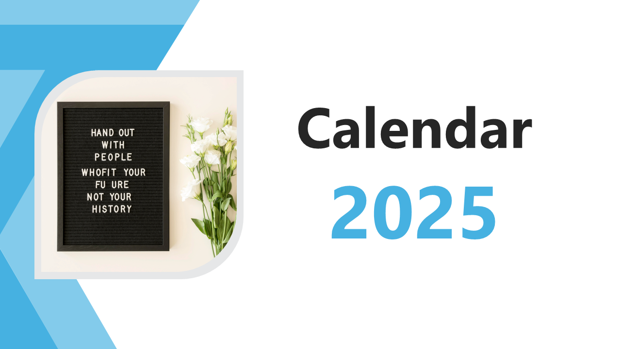 Editable Yearly Calendar 2025 PPT And Google Slides 