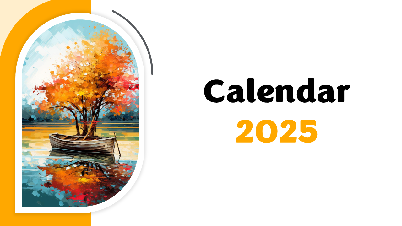 Printable 2025 Calendar PowerPoint And Google Slides