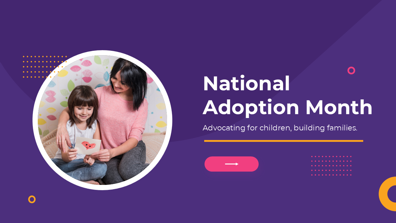 National Adoption Month PowerPoint And Google Slides