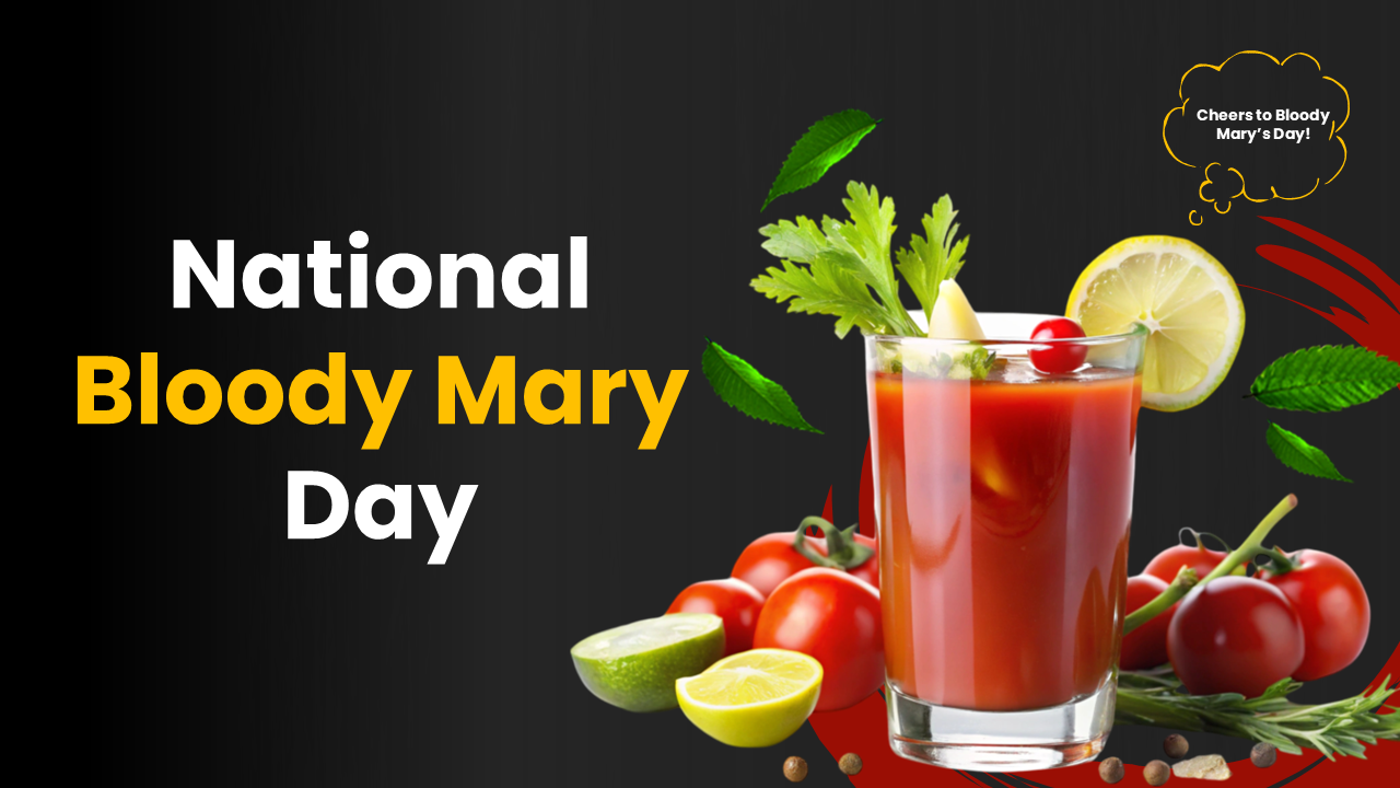 National Bloody Mary Day PowerPoint And Google Slides