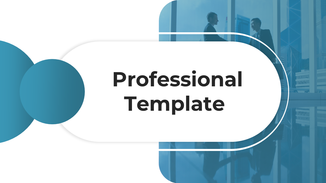 Professional PowerPoint template with slides for company introduction, services, and marketing growth.