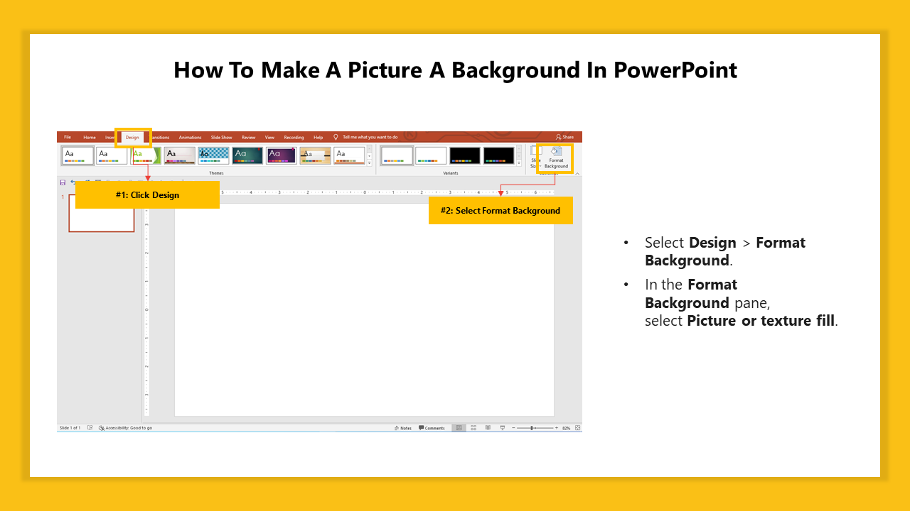 Tips On How To Make A Picture A Background In PowerPoint