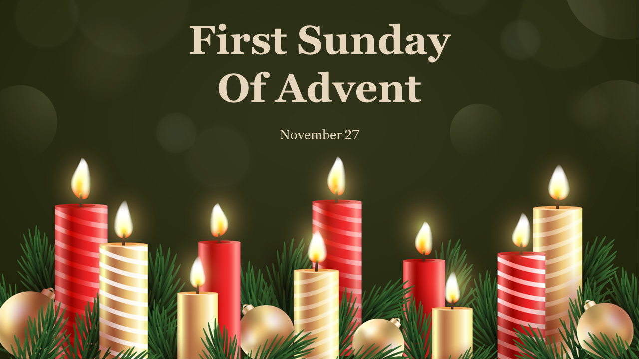 Buy Now! First Sunday of Advent PowerPoint Presentation