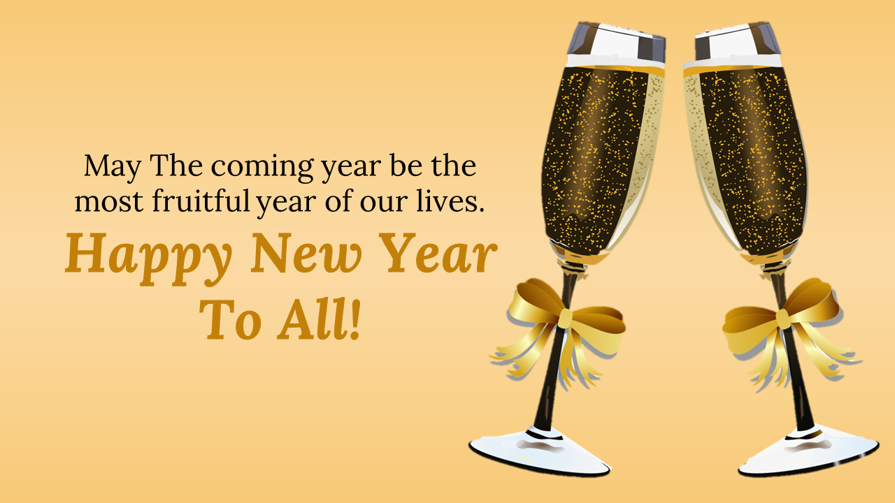 Download Now! Happy New Year Poster Design In PowerPoint