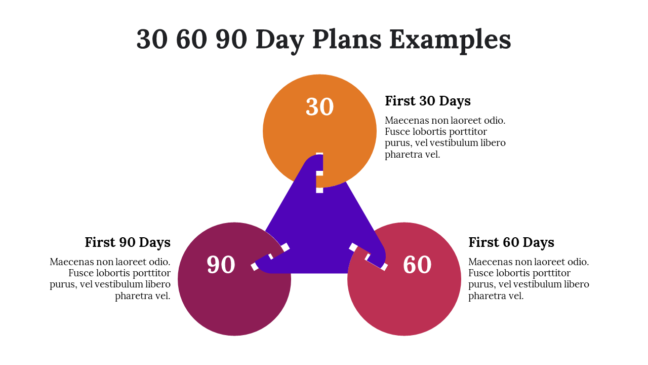 Our Predesigned 30 60 90 Day Plans Examples Powerpoint 