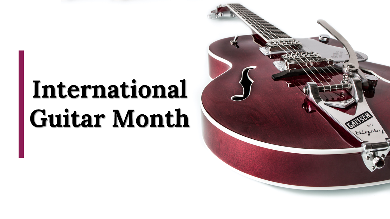 Explore Now! International Guitar Month PowerPoint Template