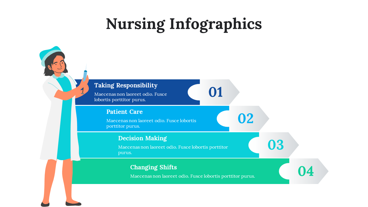 Buy Now! Nursing Infographics Presentation For Medical Needs