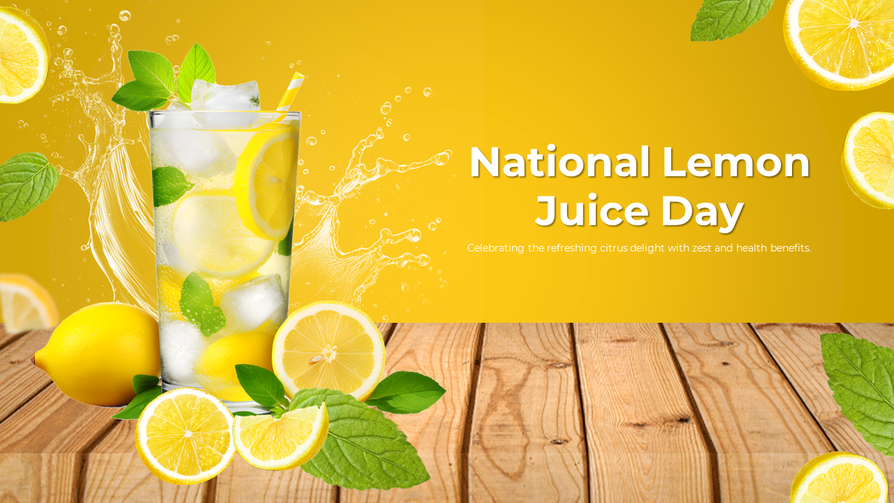 Navigate National Lemon Juice Day PPT And Google Slides