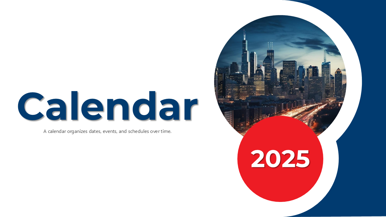 Best 2025 Printable Calendar PowerPoint And Google Slides