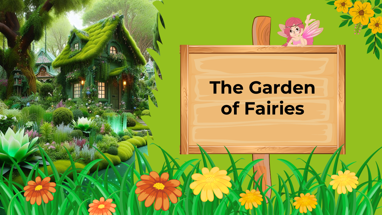 Awesome The Garden Of Fairies PPT And Canva Templates