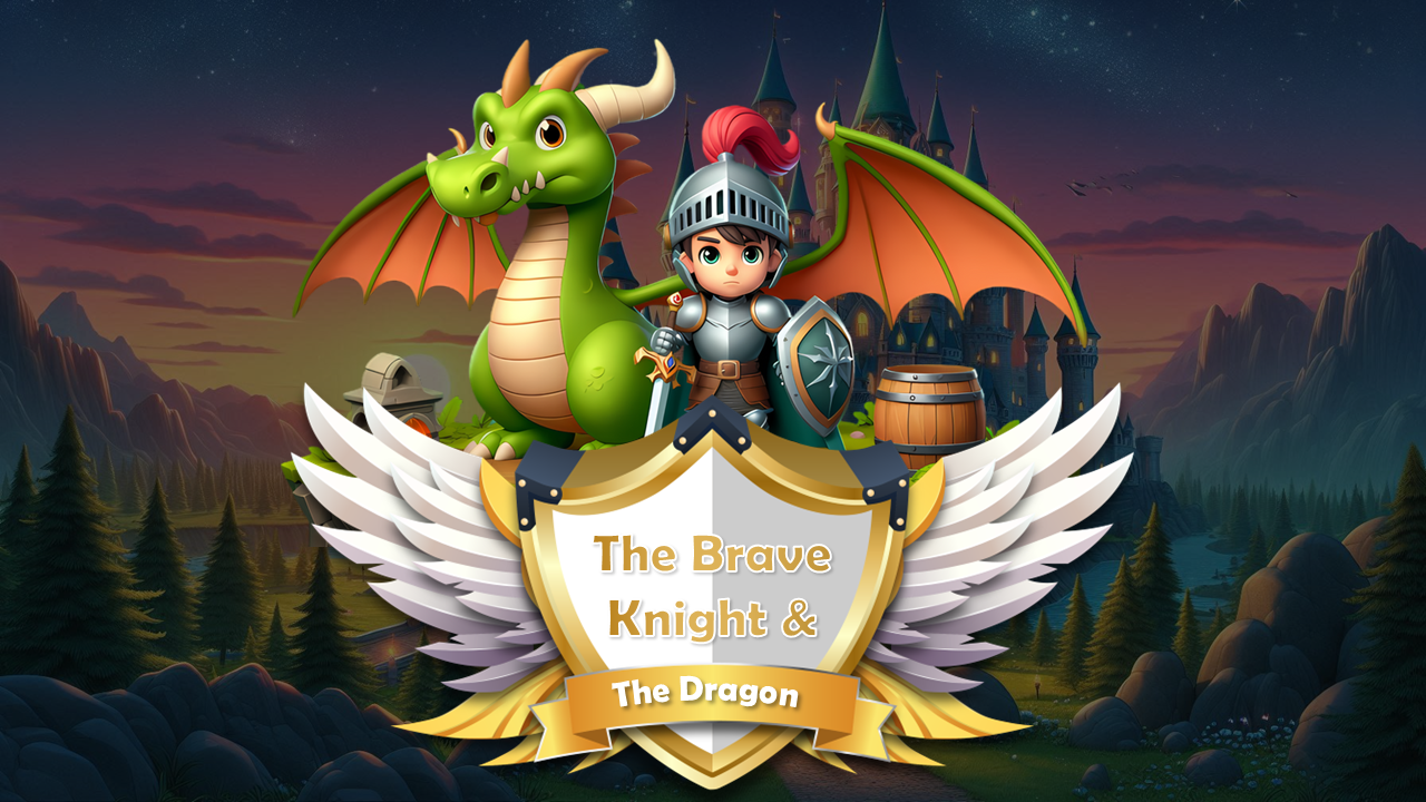 The Brave Knight And The Dragon PPT And Canva Templates