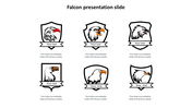 Fabulous Falcon Presentation Slide Template PowerPoint