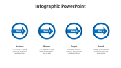 Infographic PPT Template And Google Slides With Four Nodes