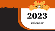 2023 Monthly Calendar Google Slides and Presentation Themes