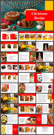 Creative Christmas Recipe PowerPoint Presentation Template