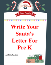 Best Write your Santas Letter for Pre K PowerPoint