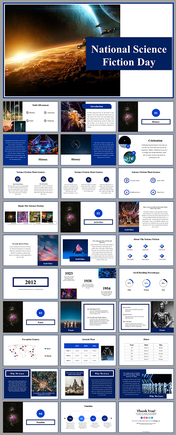 National Science Fiction Day PPT and Google Slides Themes