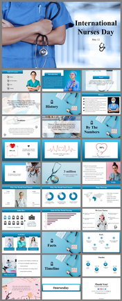 Creative International Nurses Day PowerPoint Presentation