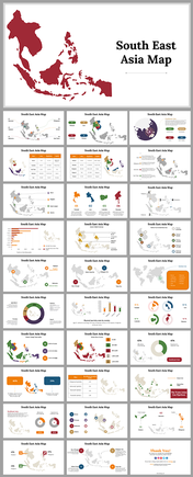 Creative South East Asia Map PowerPoint Presentation