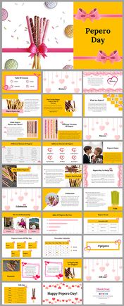 Creative Pepero Day PowerPoint Presentation Template