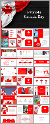 Attractive Patriots Canada Day PowerPoint Presentation