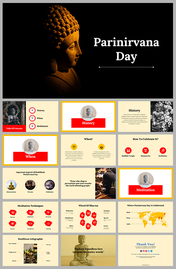 Parinirvana Day PowerPoint and Google Slides Themes