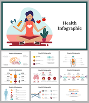 Creative Health Infographic PowerPoint And Google Slides