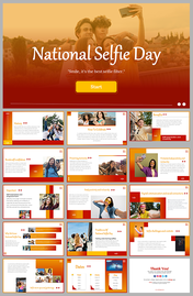 National Selfie Day PowerPoint And Google Slides Templates