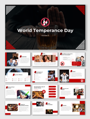 Creative World Temperance Day PowerPoint And Google Slides