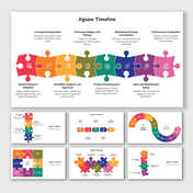 Best Jigsaw Timeline PowerPoint And Google Slides Templates