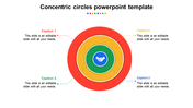 Colorful concentric circles template with labeled captions and a handshake icon in the center.