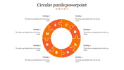 Free Circular Puzzle PowerPoint Template and Google Slides