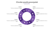 Circular Puzzle PowerPoint Template For Presentation