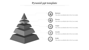 Attractive Pyramid PPT Template For Presentation Slide