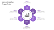 Attractive Marketing Plan PowerPoint In Purple Color